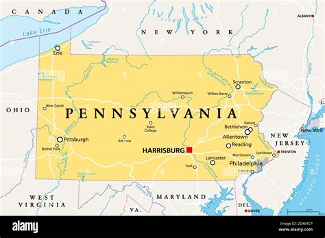 pensilvania mapa